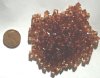 200 6mm Acrylic Faceted Bicone Smoked Topaz
